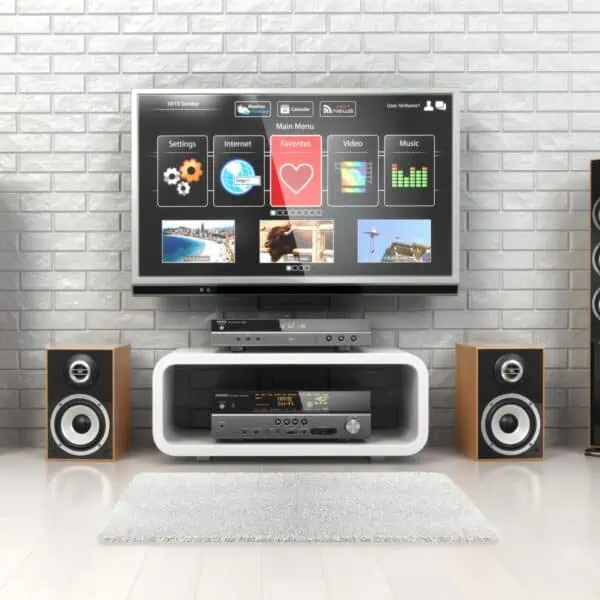 como colocar altavoces en una habitación